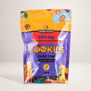 Choc Chip Cookies – 20mg THC – 10 servings