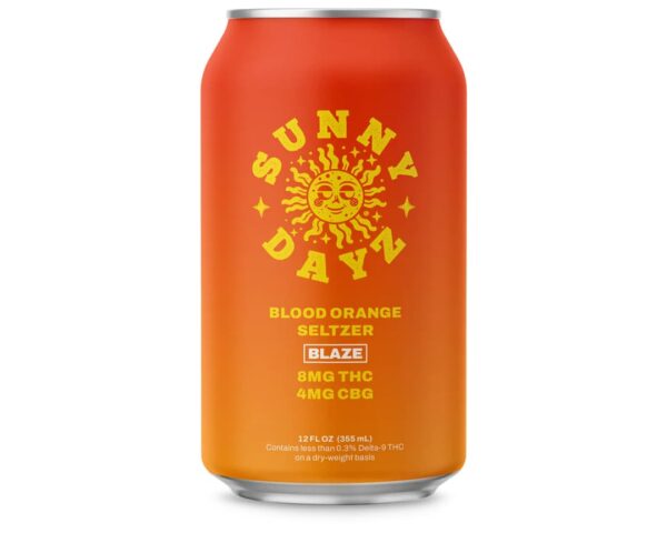 Sunny Dayz Delta 9/CBG Blaze Seltzer - Blood Orange